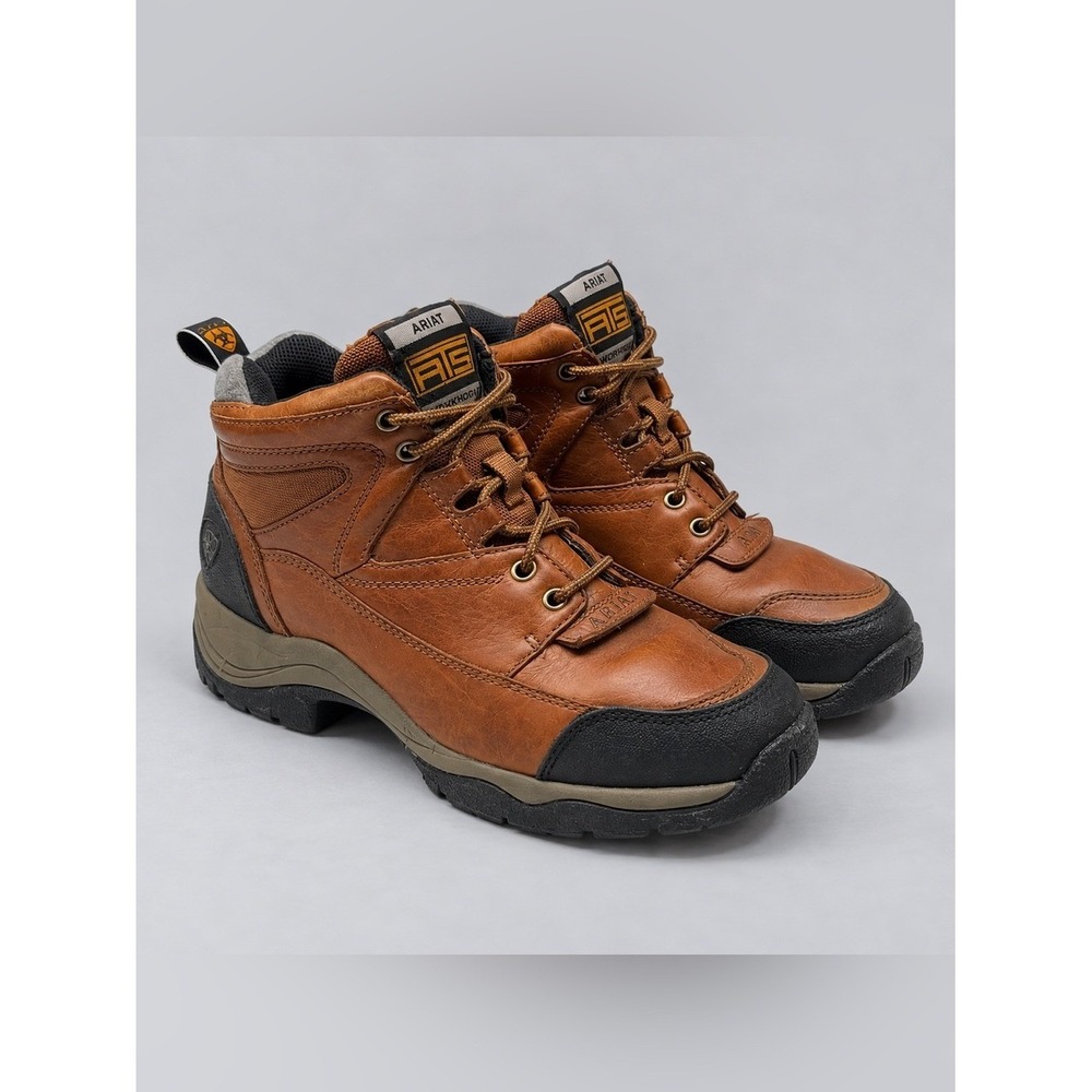 Ariat ATS Leather Lace Up Ankle Boots Size 7 Rugged Hiking Work Utility Boots